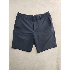 Dunning Golf Shorts, Player Fit Woven 9" Navy Stretch Size 36